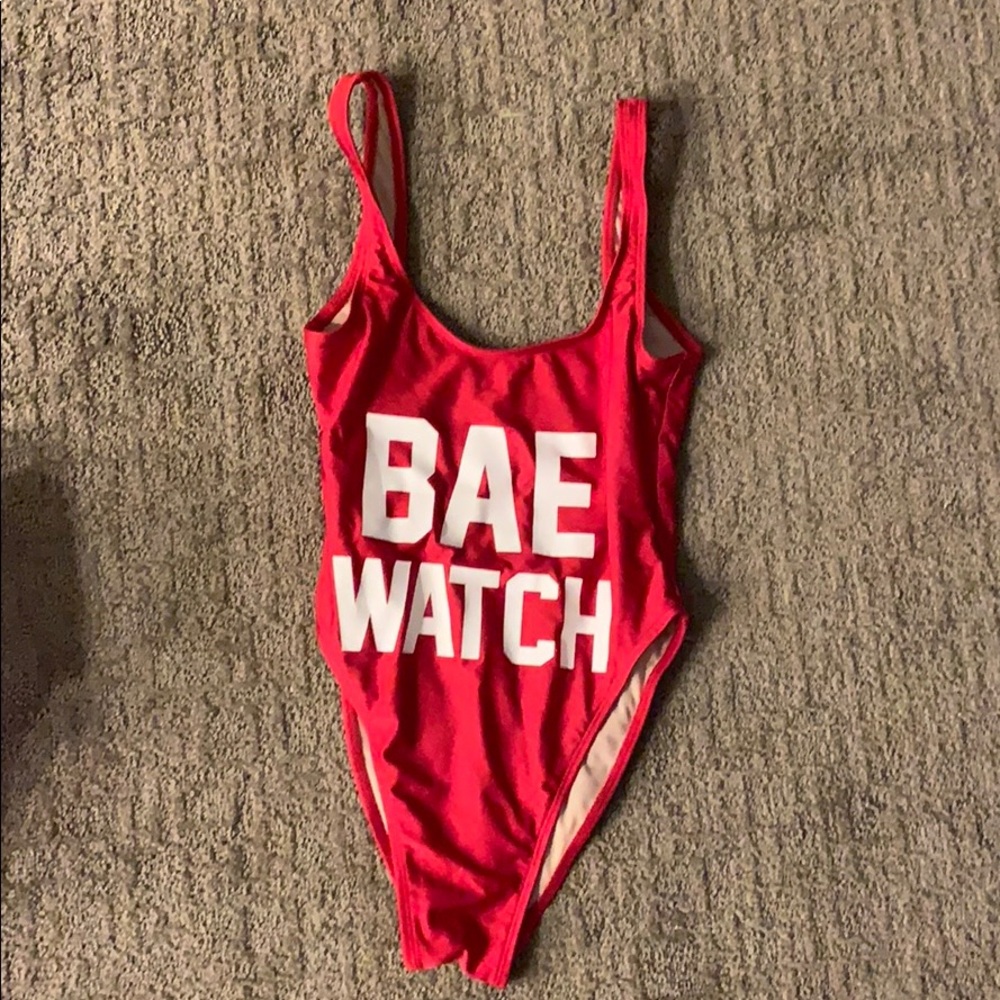 Bae watch one piece in red